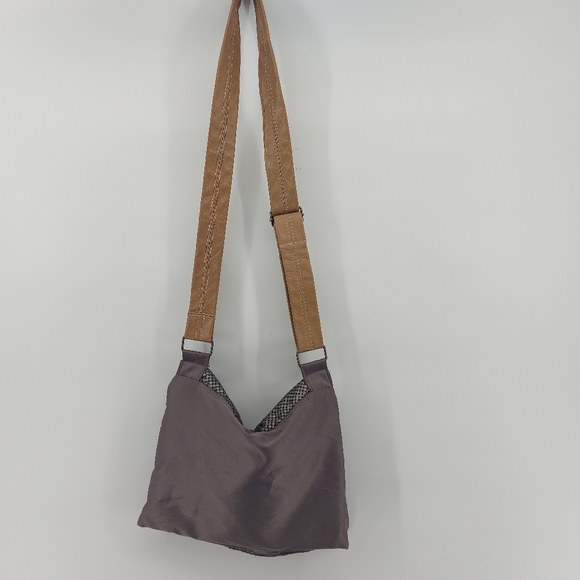 A/X Armani Exchange Gray Metal Mesh Purse Crossbody Bag - Picture 4 of 5